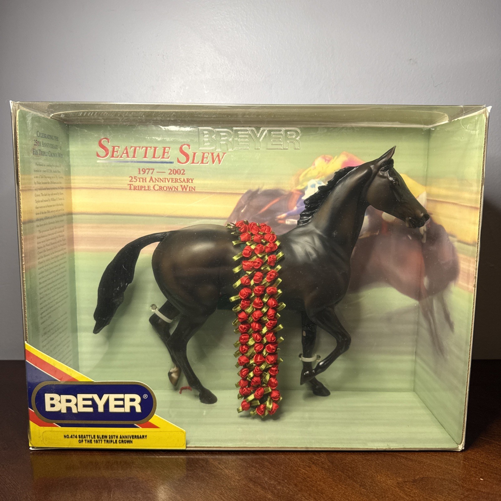 Breyer No. 474 Seattle Slew 1997 25th Anniversary Triple Crown Winner New In Box