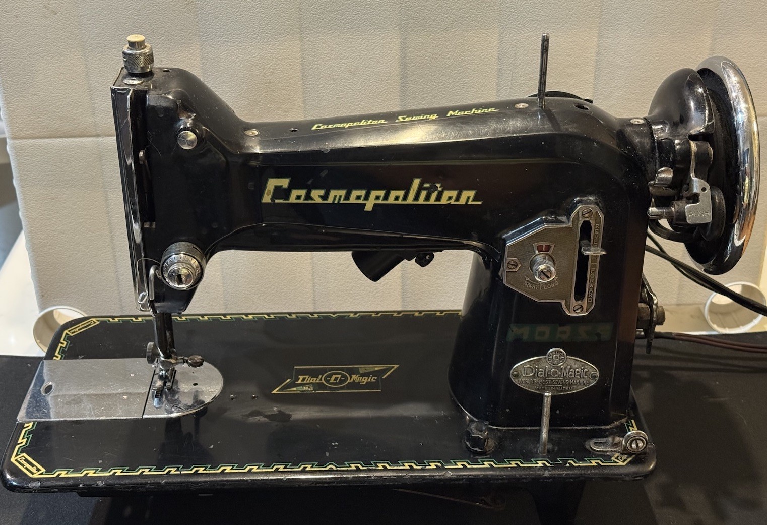 Vtg Rare Working MORSE Cosmopolitan Dial-o-matic/ Magic Sewing Machine Japan