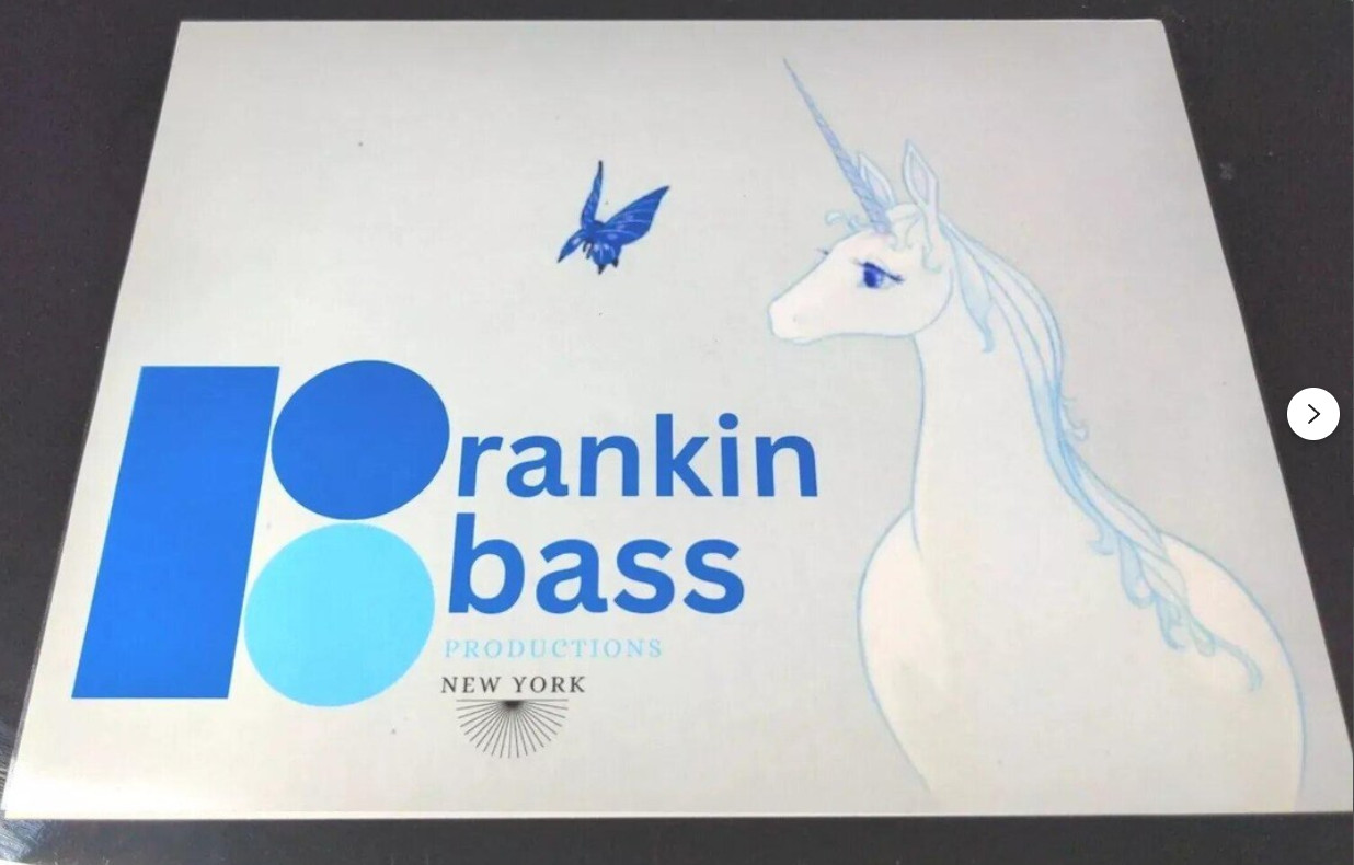 The Last Unicorn Animation Cel Print Concept Publicity Anime Production Art F
