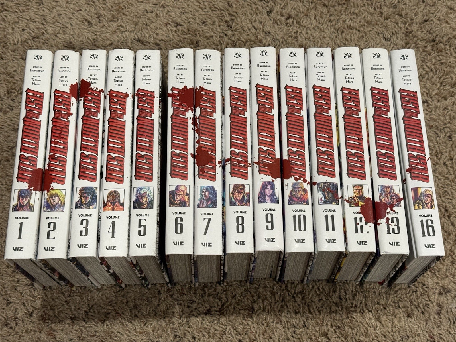 Fist of the North Star Manga Complete Series Vol. 1-13 16 by Viz Media Hardcover