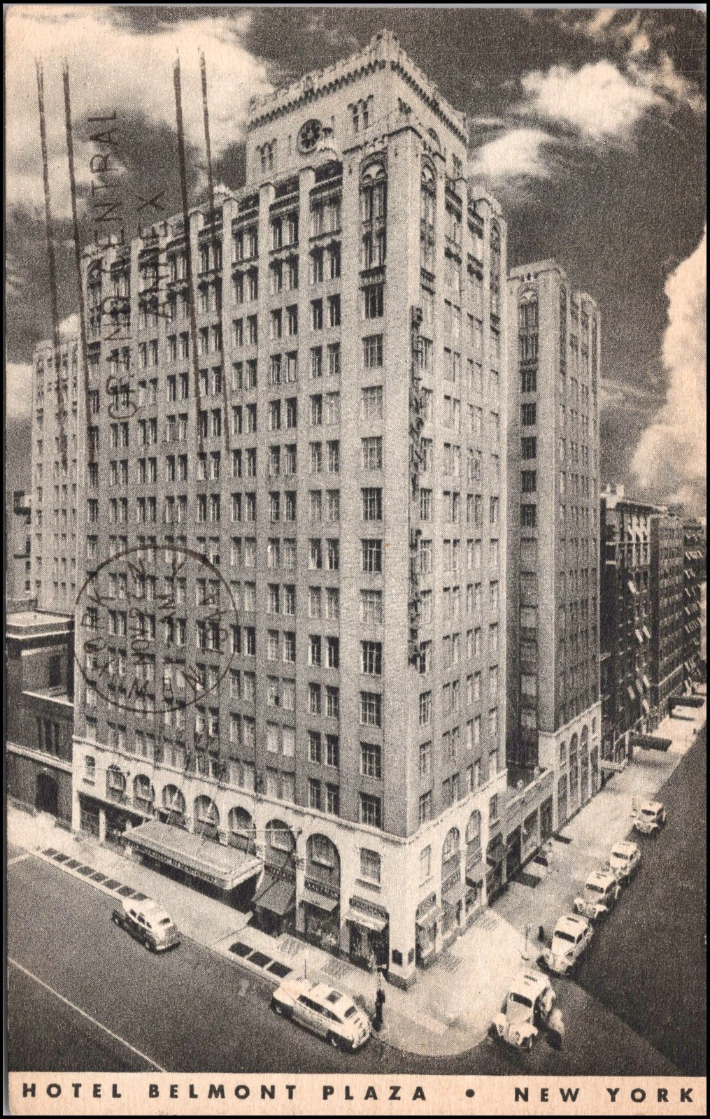 Hotel Belmont Plaza, c.1944--Postcard R226