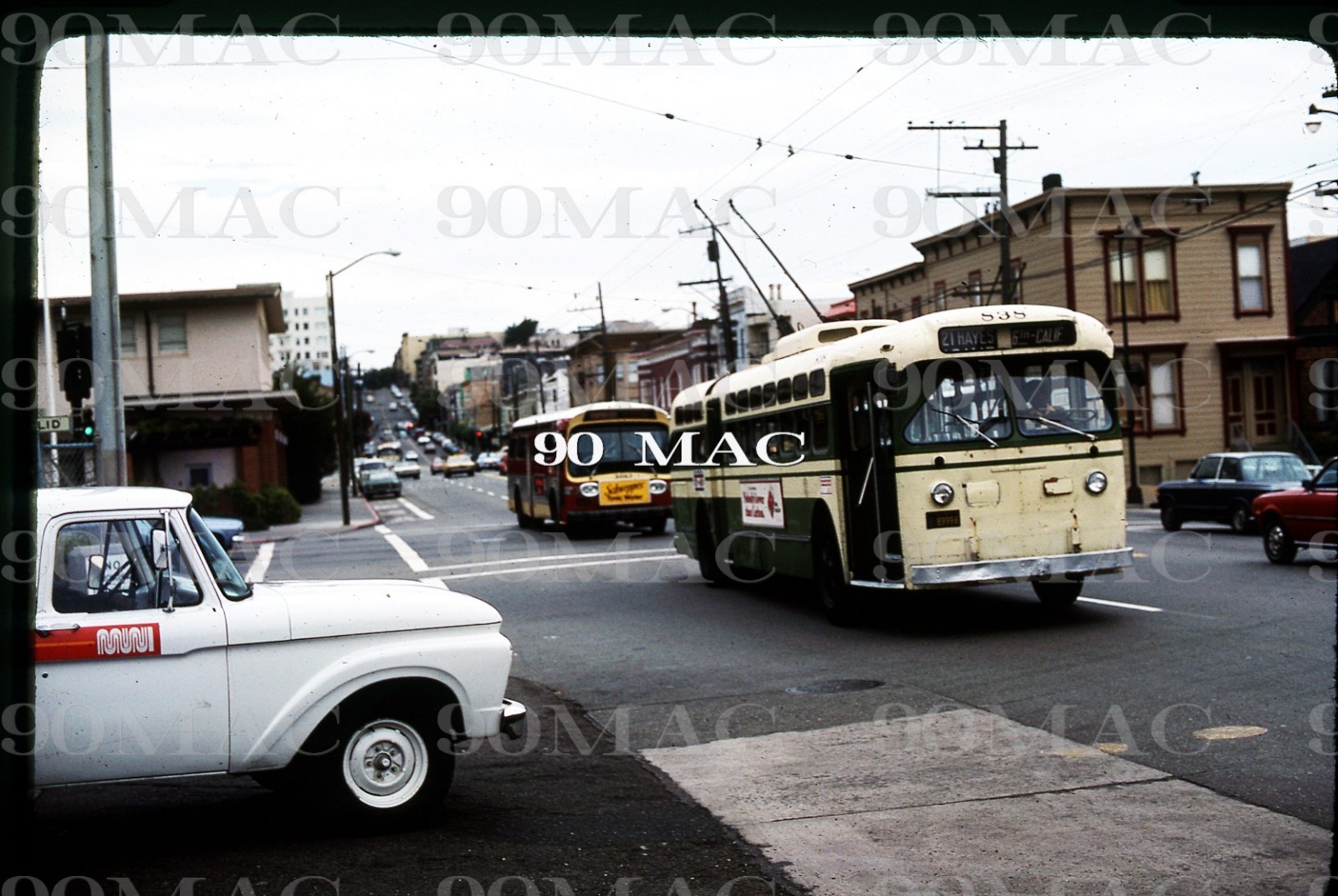MARKET STREET RAILWAY. CAR #947. San Francisco (CA). Duplicate Slide 1947.