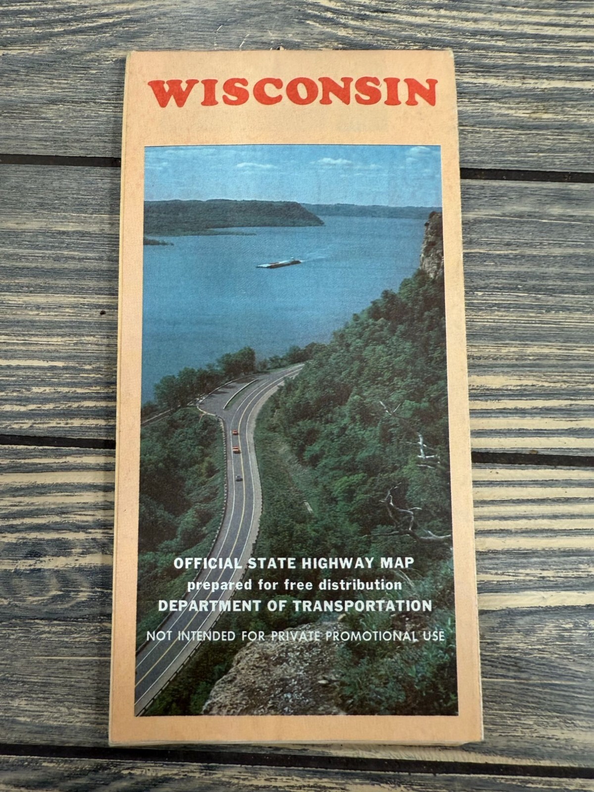 Vintage Wisconsin State Highway Map Brochure Department Of Transportation