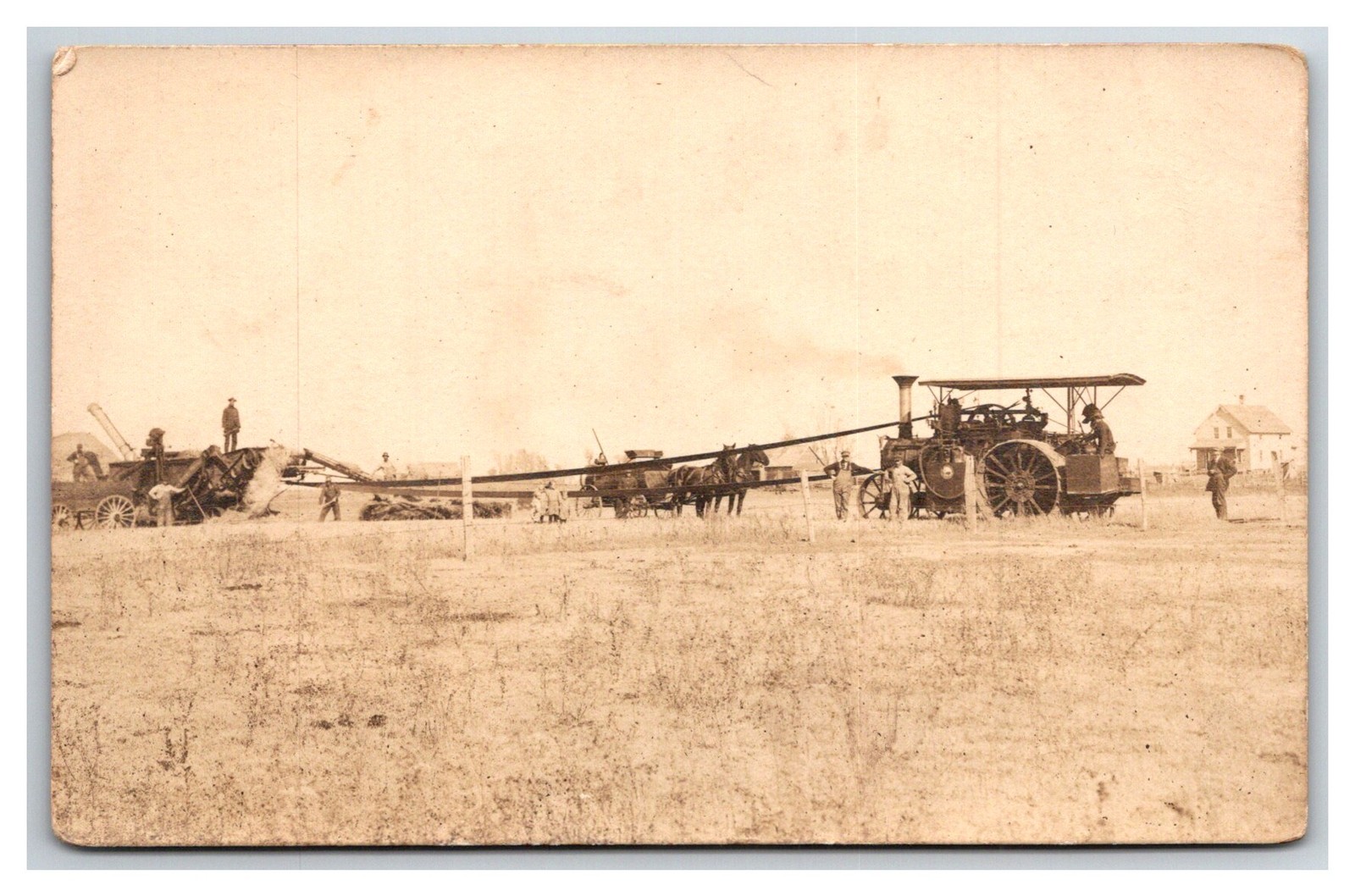 RPPC Paola KS ~ Threshing crew Steam tractor  Farming implement  traction