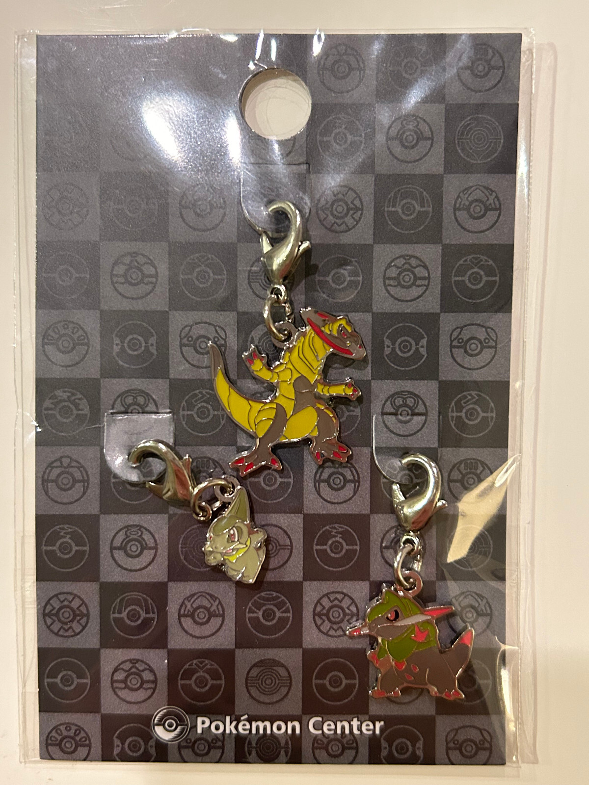 Pokemon Center Metal Charm # 610 611 612 Axew Fraxure Haxorus Key Chain SEALED