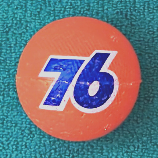 Union 76 Orange Blue 76 Logo Gas & Oil Advertising Ball Collectible