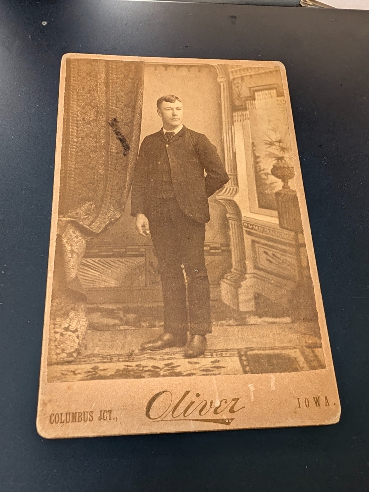 1890's CABINET CARD HEAVEN-THE RETURN-6 Photos from Iowa/Pennsylvania/Illinois