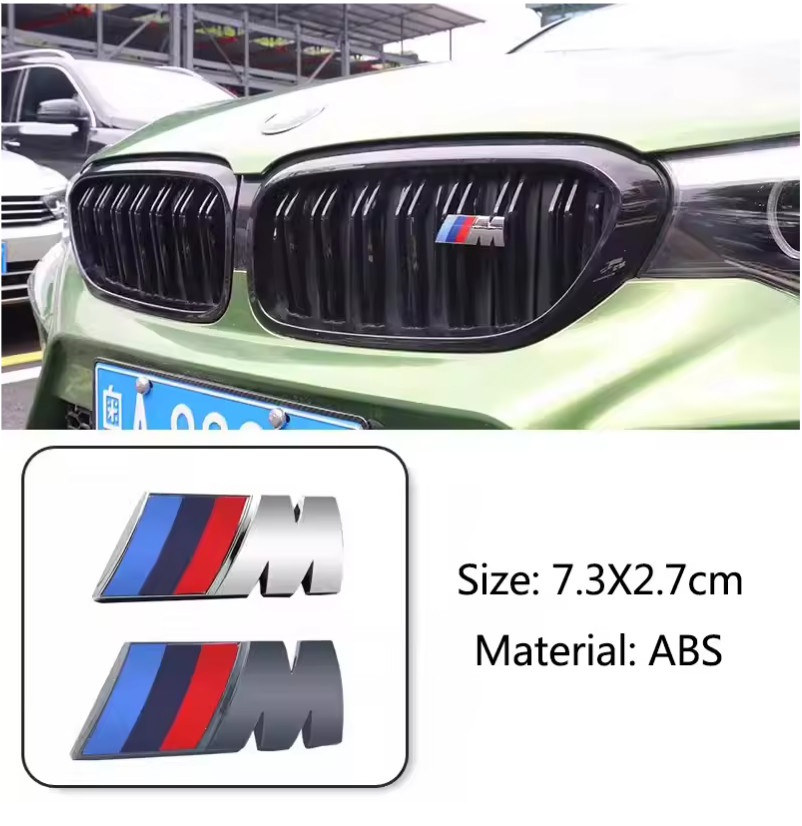 1Pc M Logo 3D ABS Car Styling Front Grille Badge Emblem Accessory For --bmw--X2-