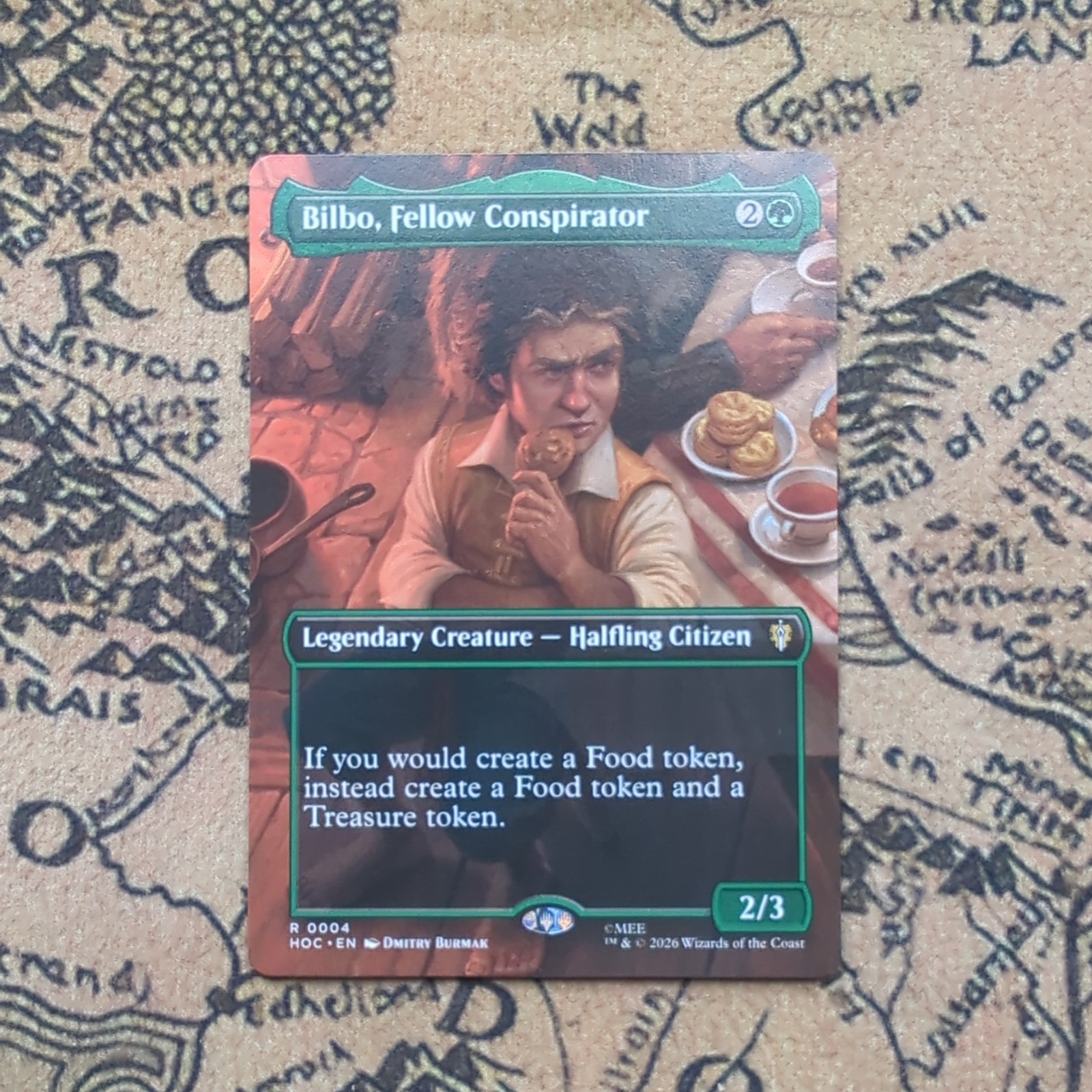 Bilbo, Fellow Conspirator - Borderless - nonfoil - The Hobbit Eternal - MTG