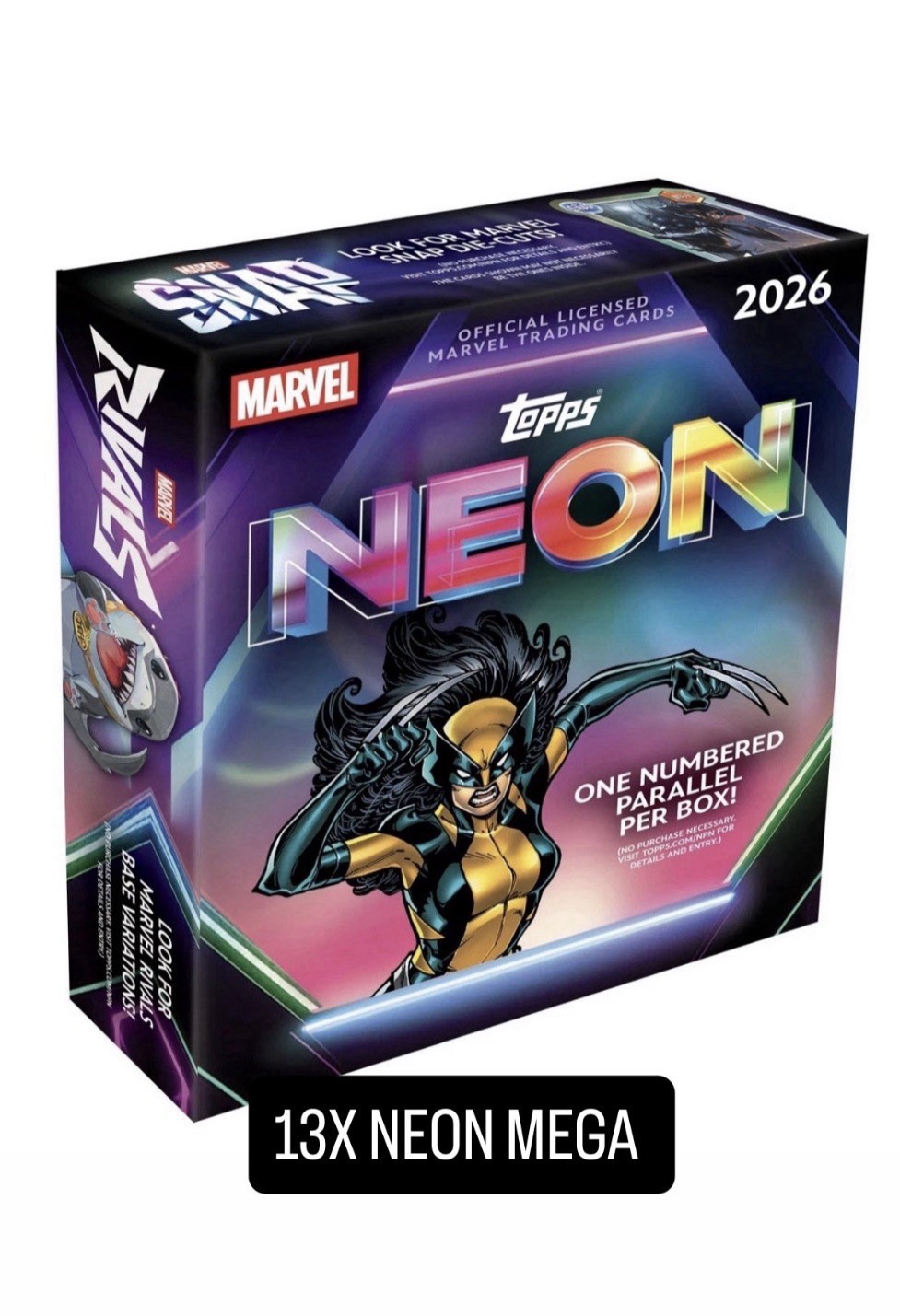 2026 Topps Neon Marvel Mega Box Presale LOT OF 13