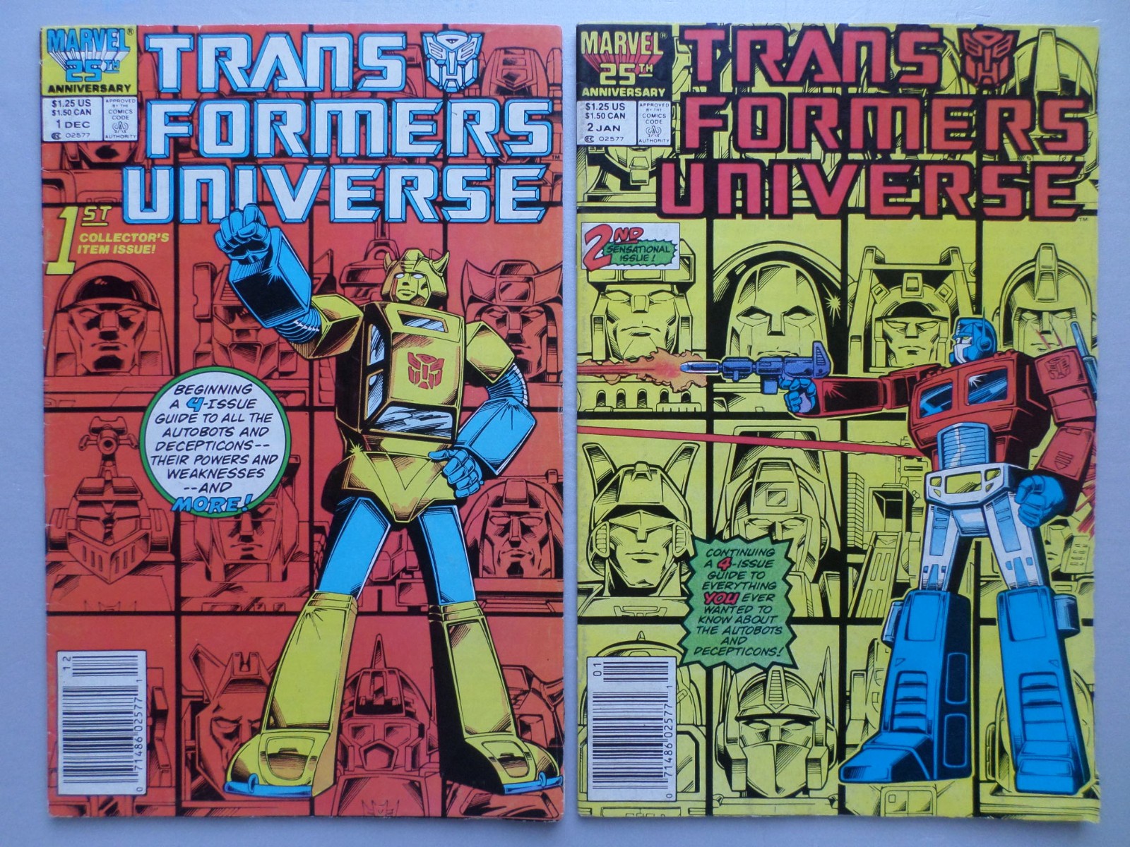Transformers Universe 1-4 ............ 1980\'s Marvel set VG