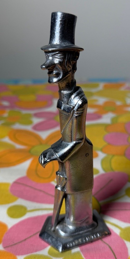 Vintage 1930s Old Snifter Figural Corkscrew Bottle Opener Prohibition Era Bar