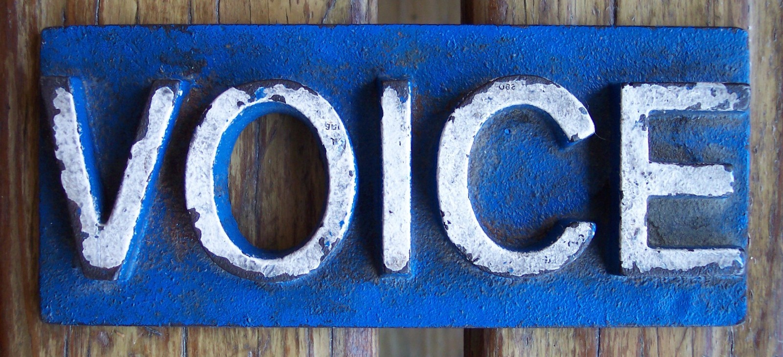 Vintage New York Village Voice Cast Iron Newspaper Newsstand Paperweight NYC
