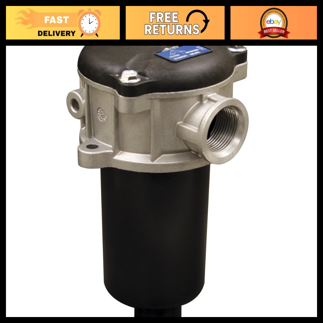 Buyers Products HFA91025 26 GPM In-Tank Hydraulic Filter, 1 Inch NPTF, 10 Micron