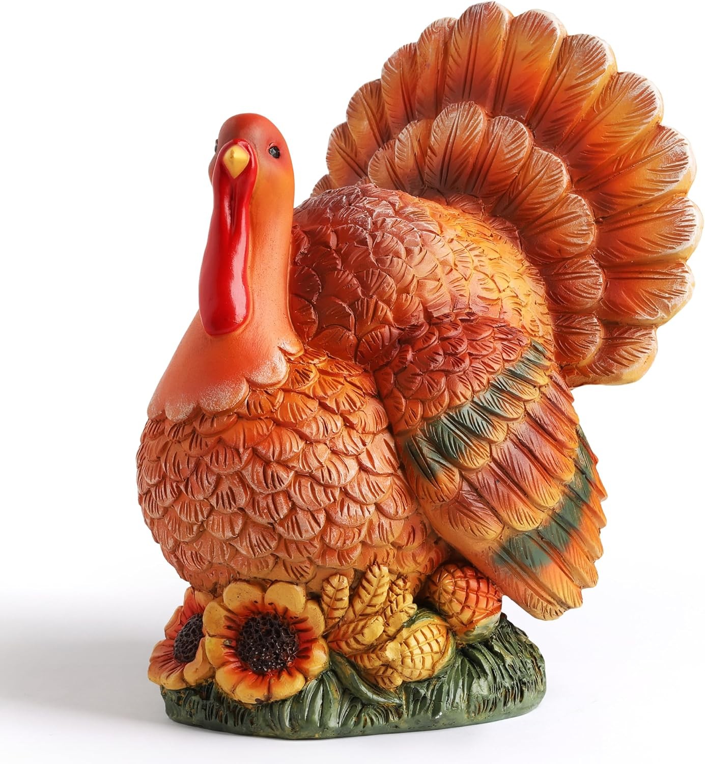Thanksgiving Turkey Decor Large Turkey Figurine Fall Harvest Tabletop