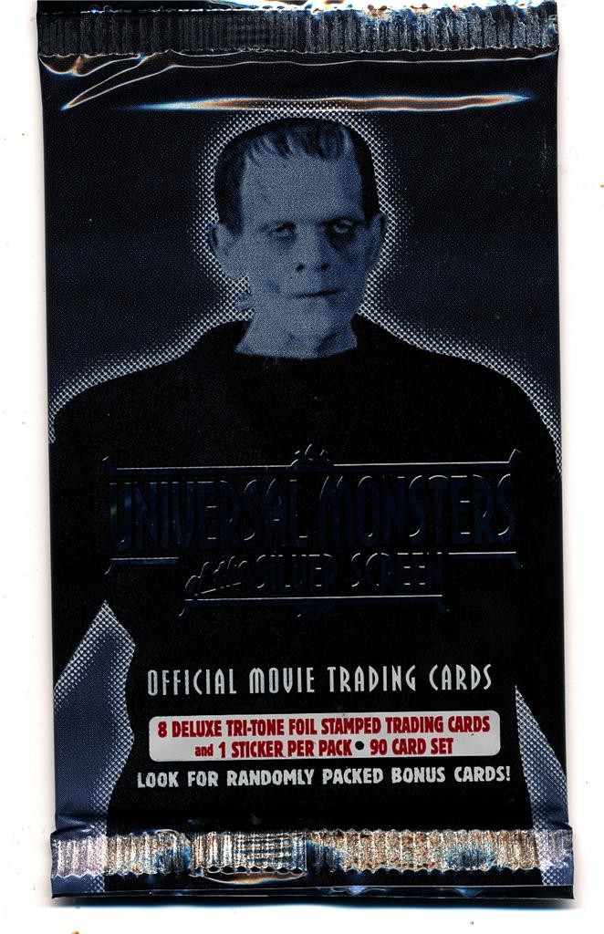 1996 Kitchen Sink Press Universal Monsters of the Silver Screen Card Pack
