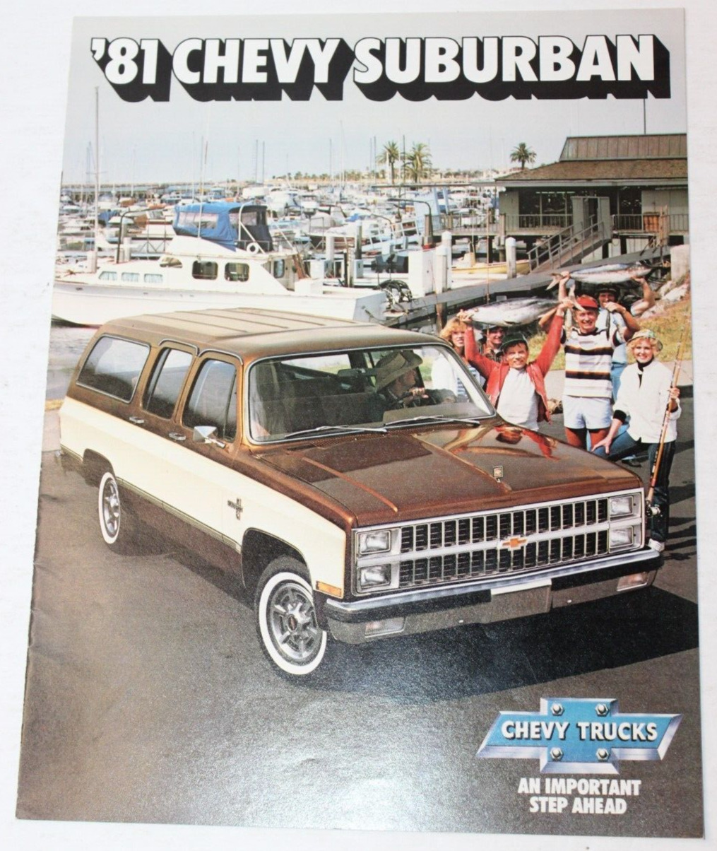 Original 1981 Chevrolet Truck Suburban Sales Brochure 81 Chevy ~VG~