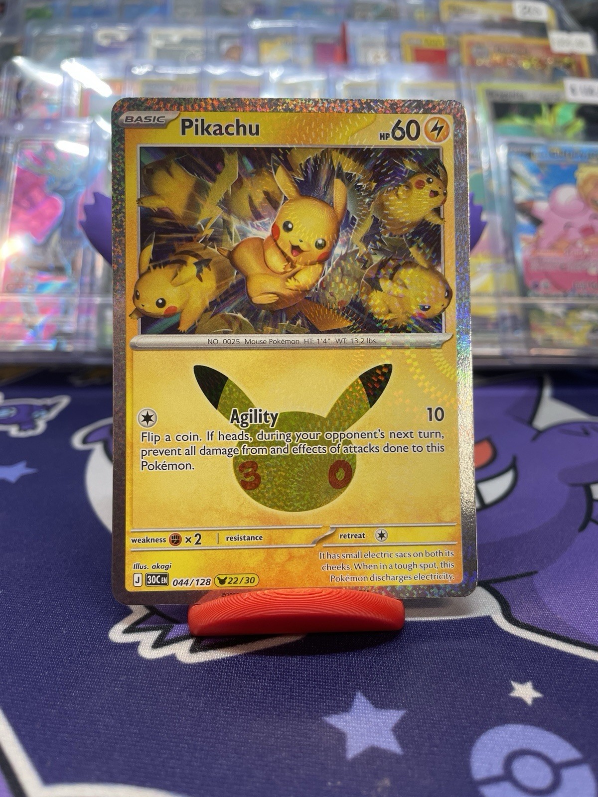 Pokemon TCG 30th Celebration Pikachu 044/128 22/30