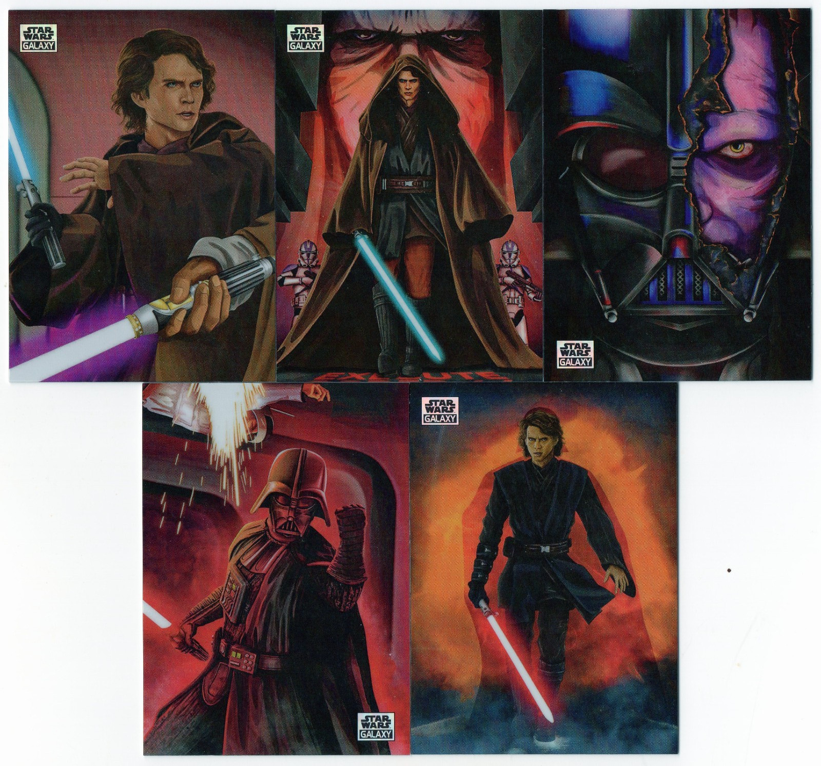 2024 Topps Star Wars Galaxy Power of the Dark Side LOT - 5 Different ANAKIN