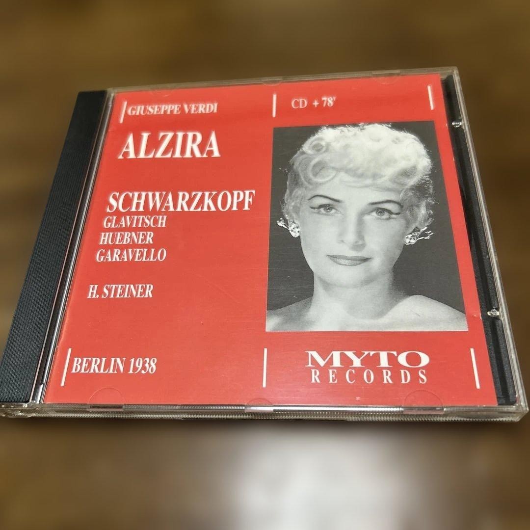 Verdi Opera Alzira Schwarzkopf MYTO Records