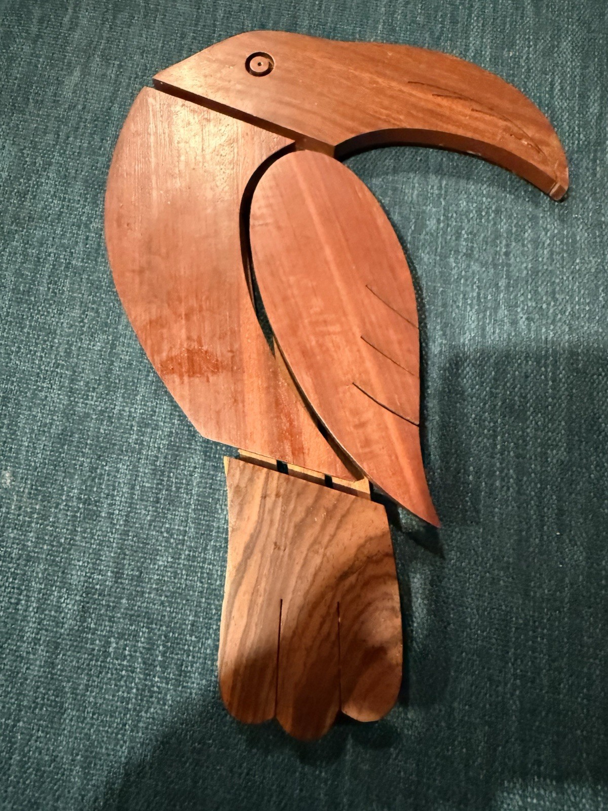 Vintage Wood Toucan Trivet or Wall Art
