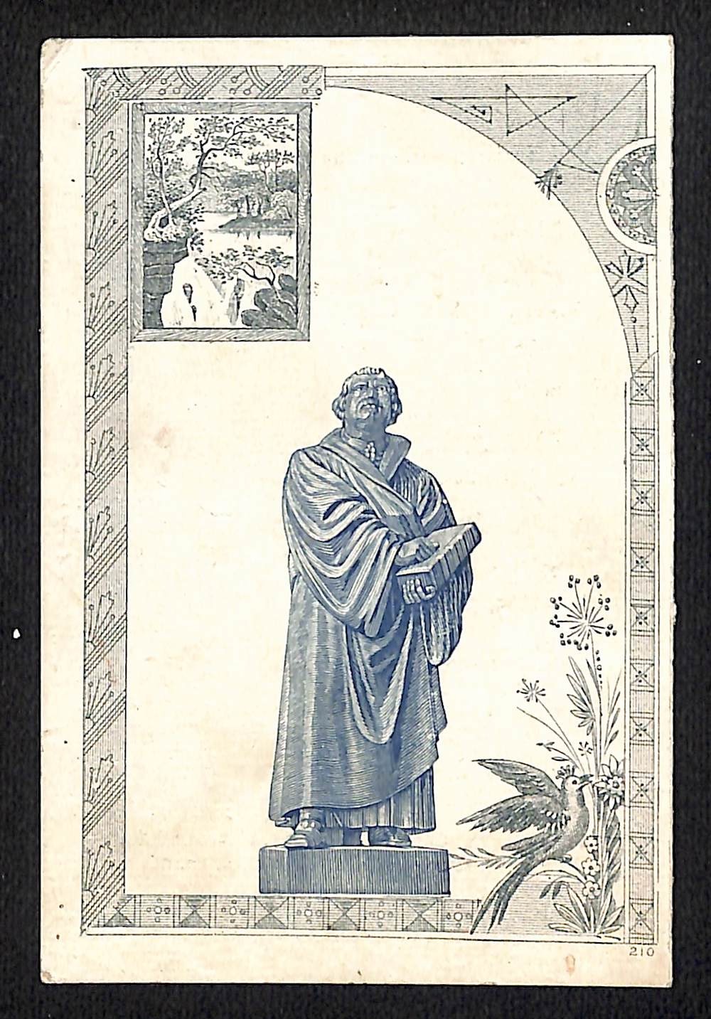 c1890 Victorian Lutheran Church in Somerset County, PA Program Card