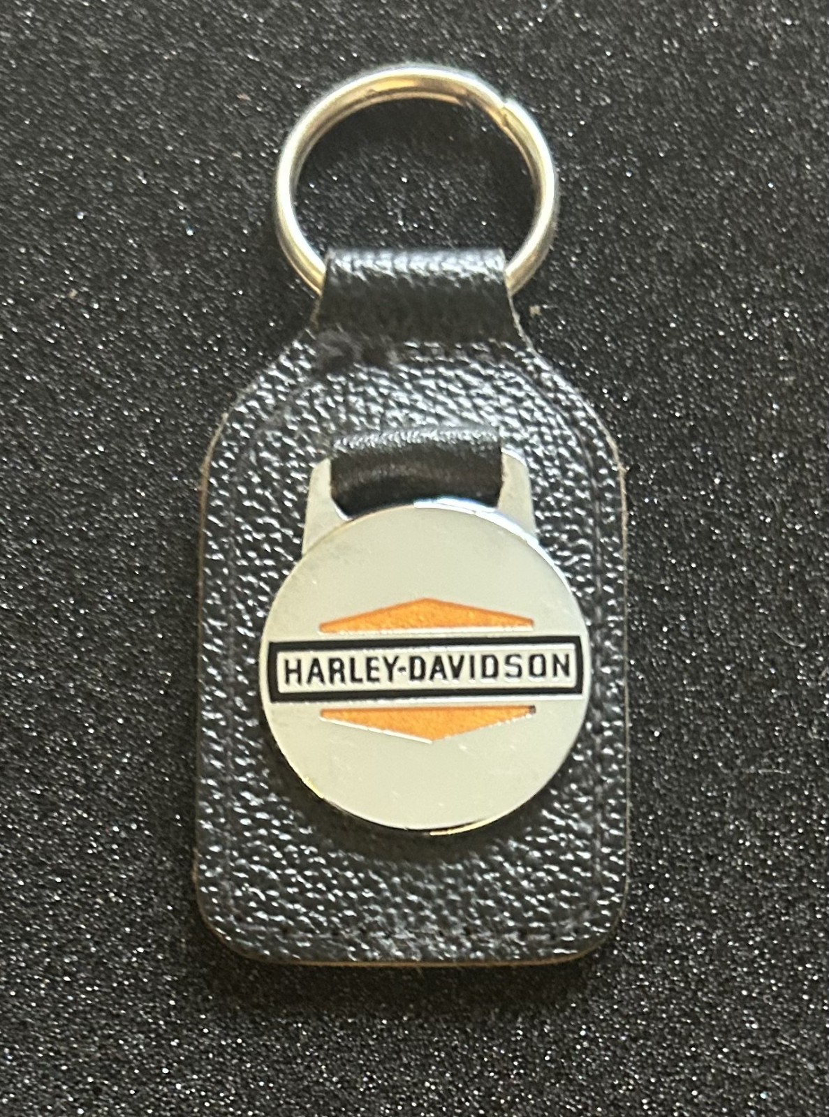 Vintage Harley Davidson Leather Keychain Manhattan Windsor England Late 70\'s/80s