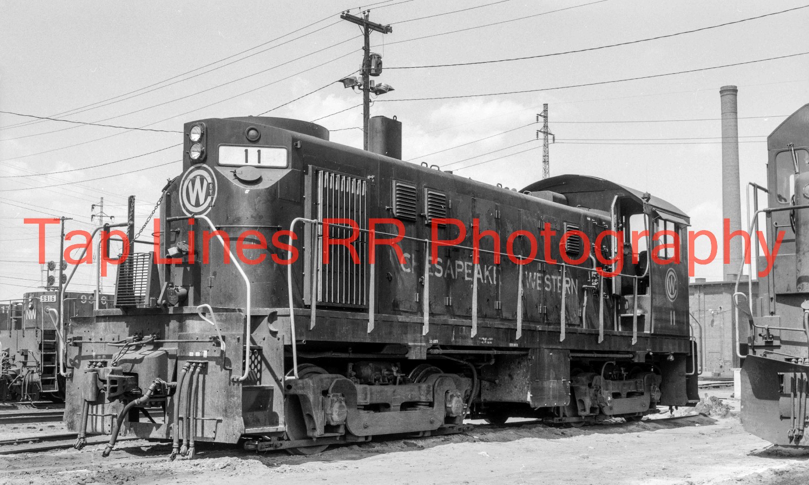 Chesapeake & Western #1 ALCO T-6  Roanoke VA 5-9-1982  New 8x10 Photo