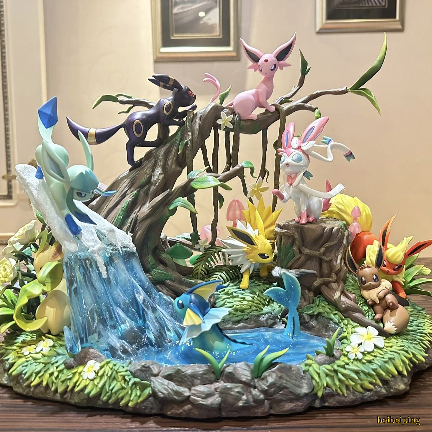 1/8 Eeveelution Pocket Monster Anime PVC Figurine Model Decoration Ornament Gift