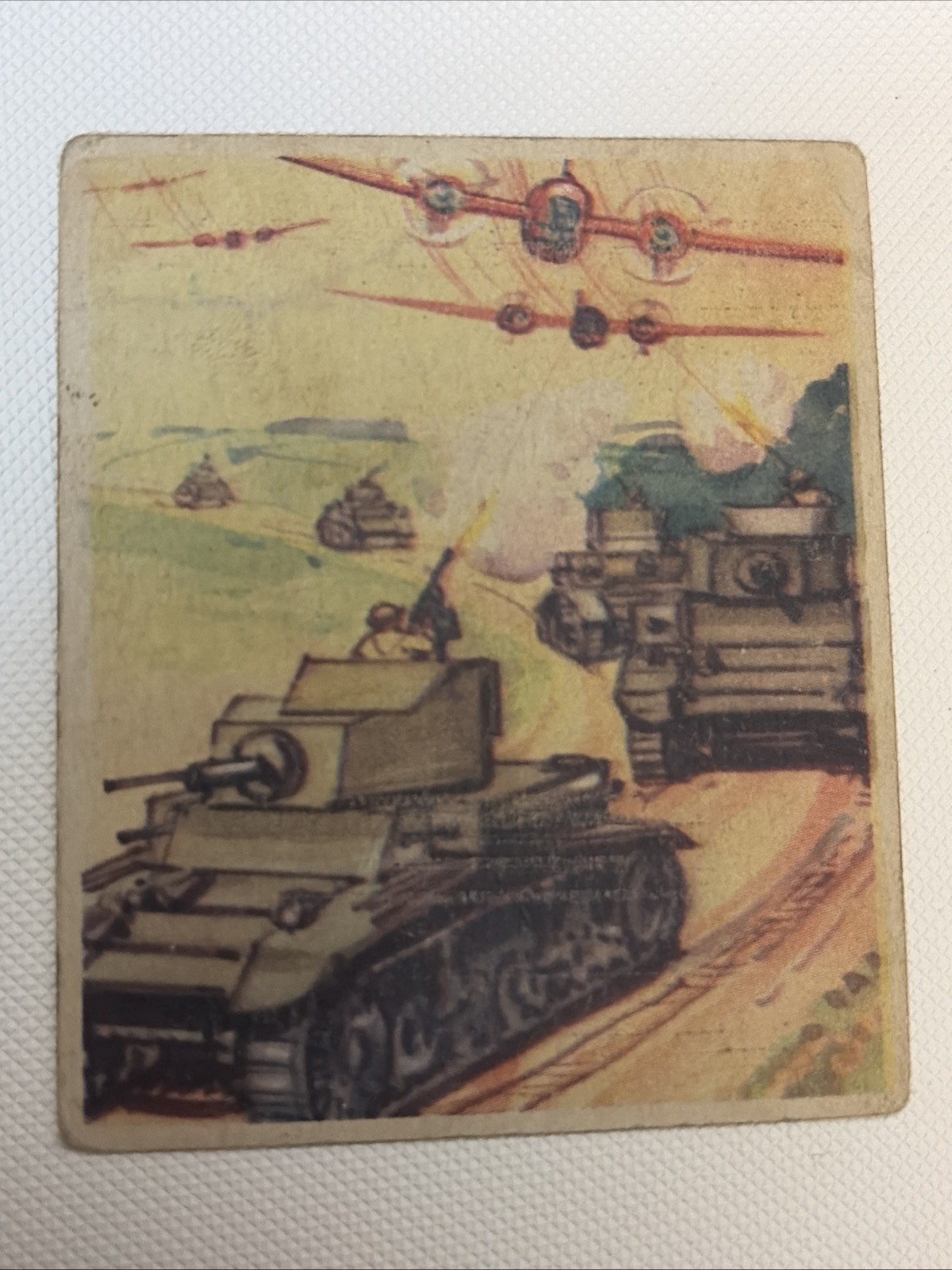 Rare 1938 Goudey Action Gum #53 Tanks In Combat EX-EX+ High Grade