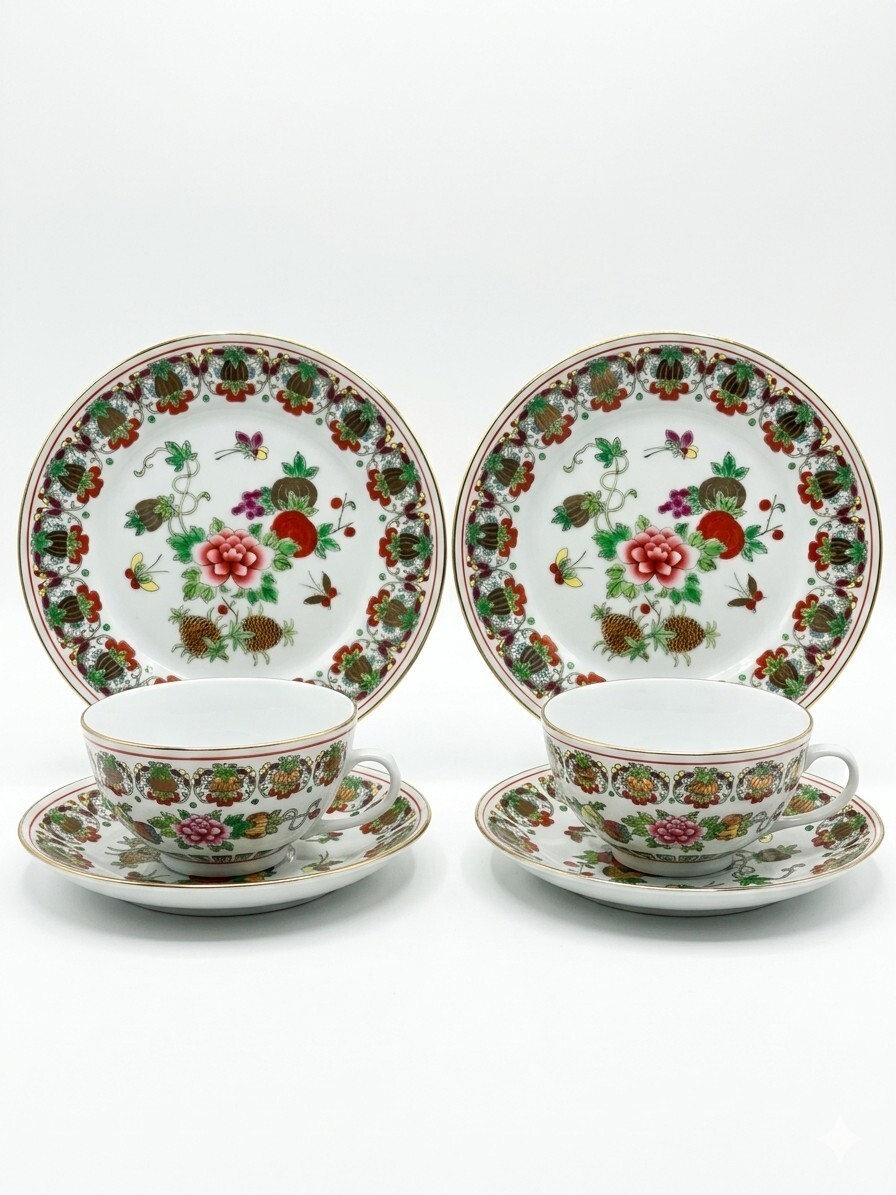 Rare Vintage Jingdezhen Famille Rose \