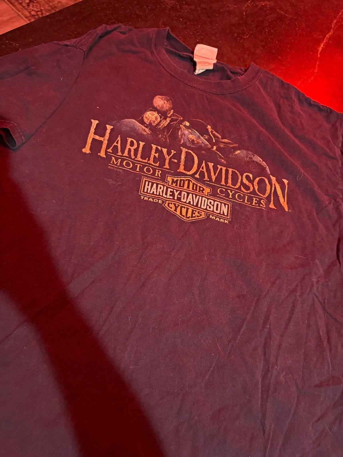 Vintage Harley Davidson Dublin RARE shirt nvy XL with back hit no stains or rips