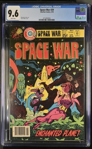 CGC 9.6 SPACE WAR #29 .. STEVE DITKO COVER .. 1978 ..