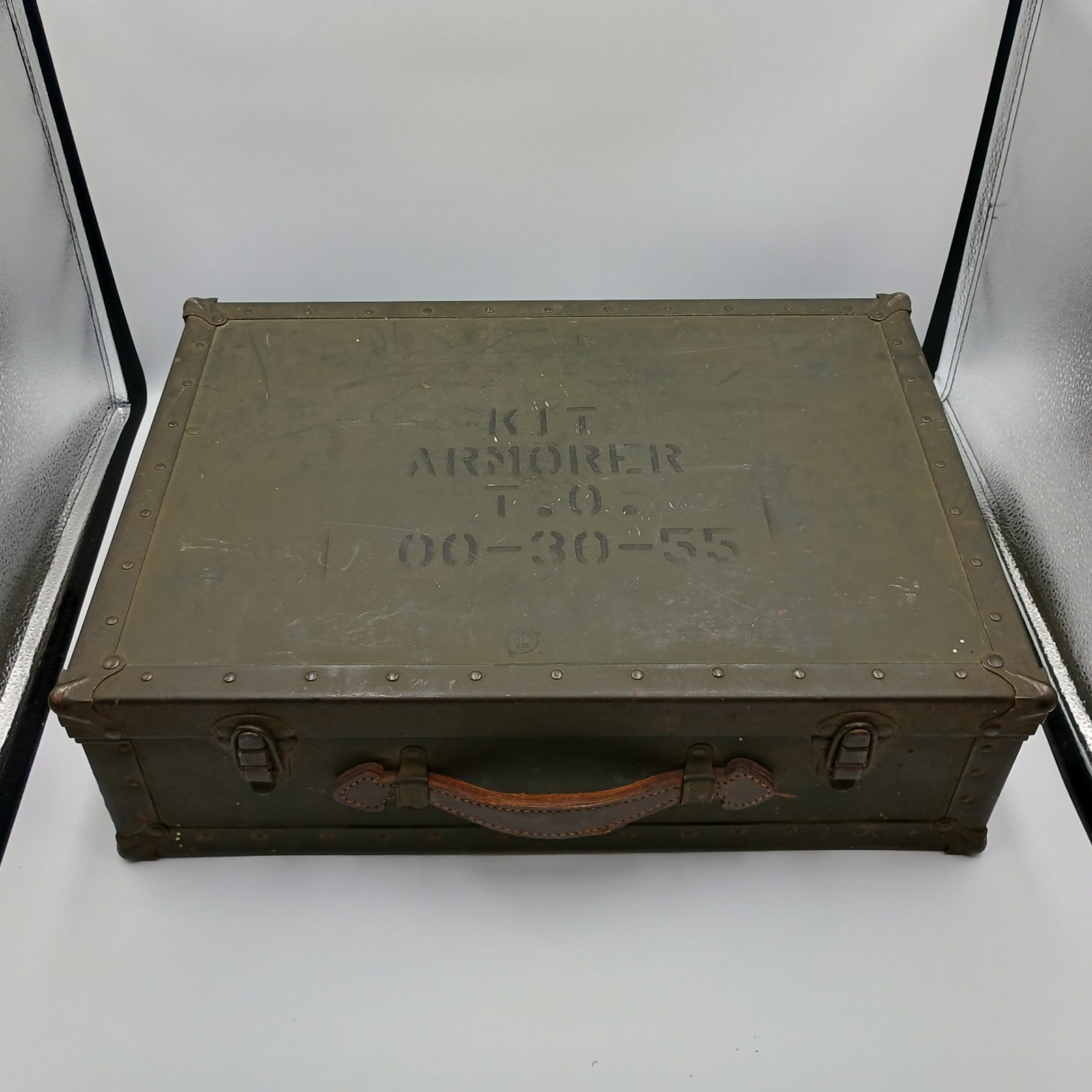 Vintage WWII USAF US Army Air Force Armorer Tool Chest Box T.O. 00-30-55 Wood