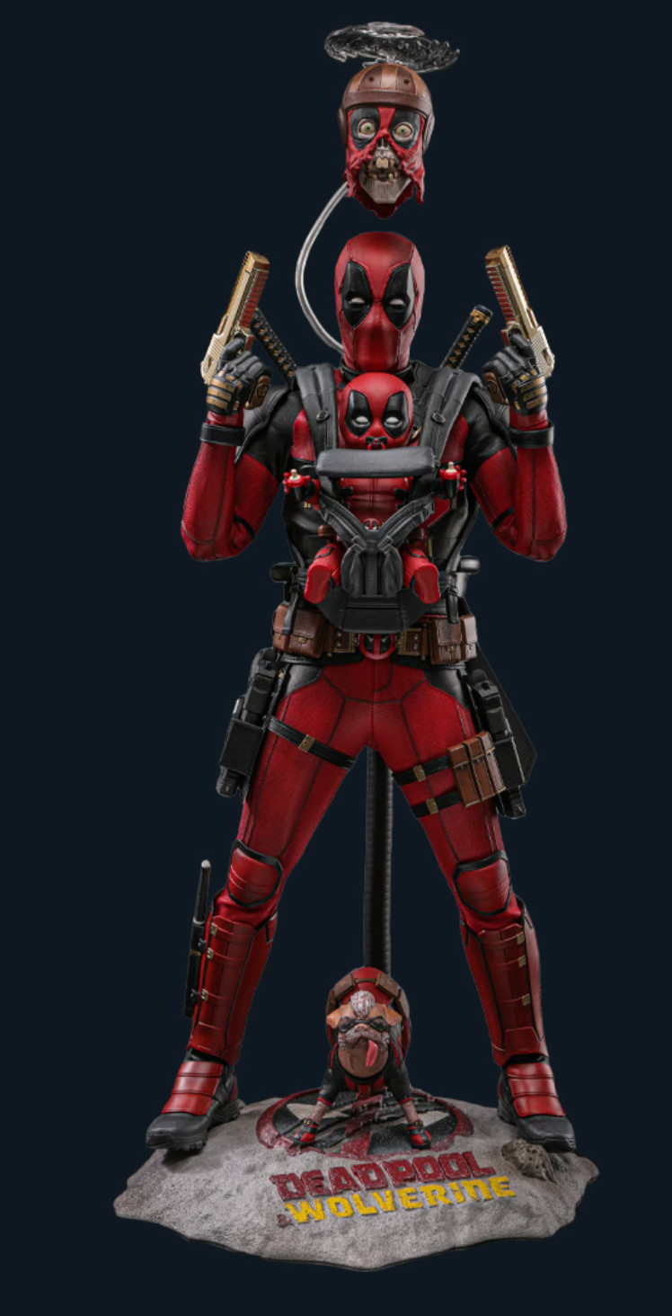 Deadpool (Special Edition) with BABY Deadpool, Dogpool, and Zombie Headpool 1:6