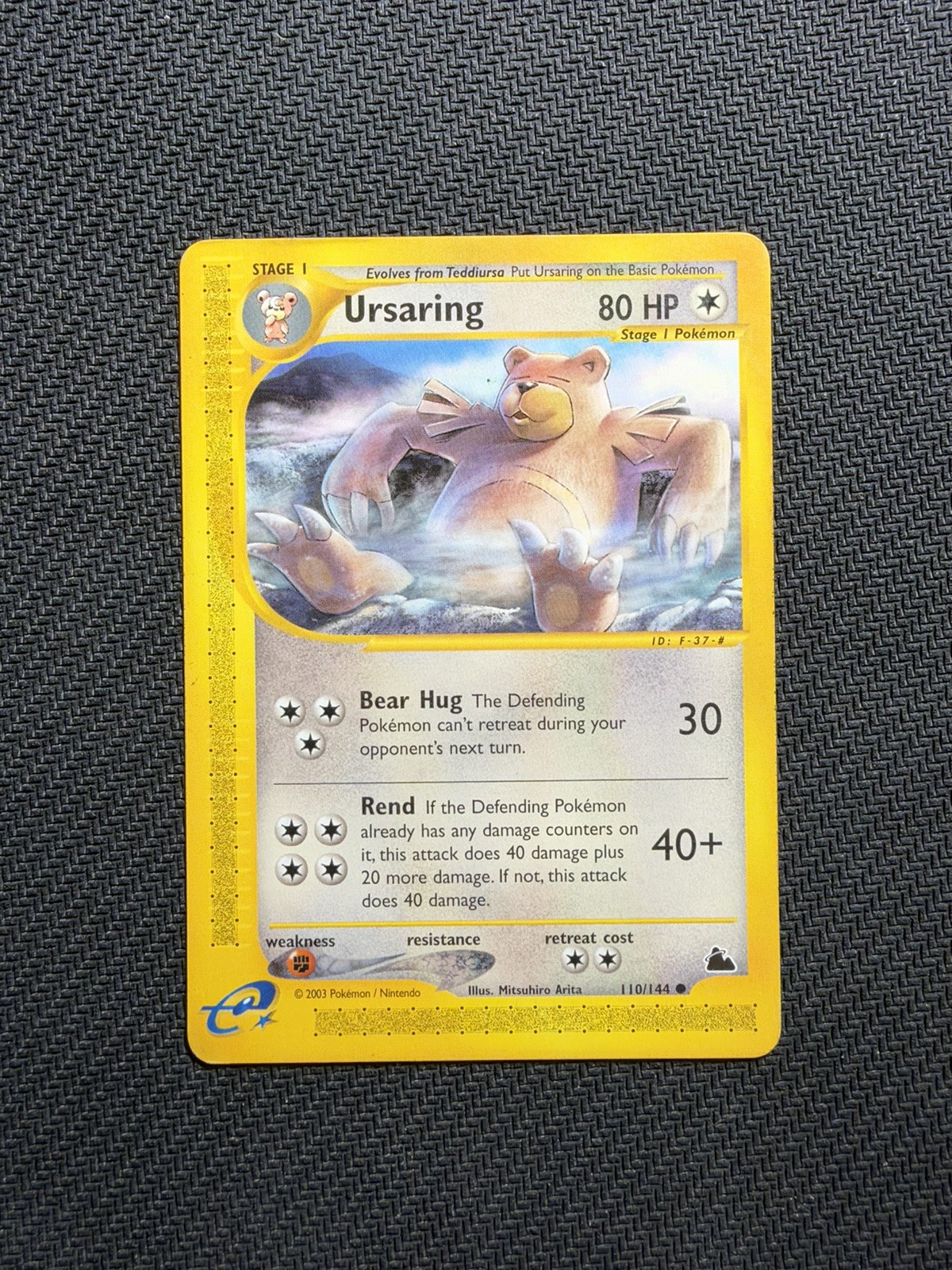 Pokemon TCG Ursaring 110/144 Skyridge WOTC E-Reader Regular Vintage