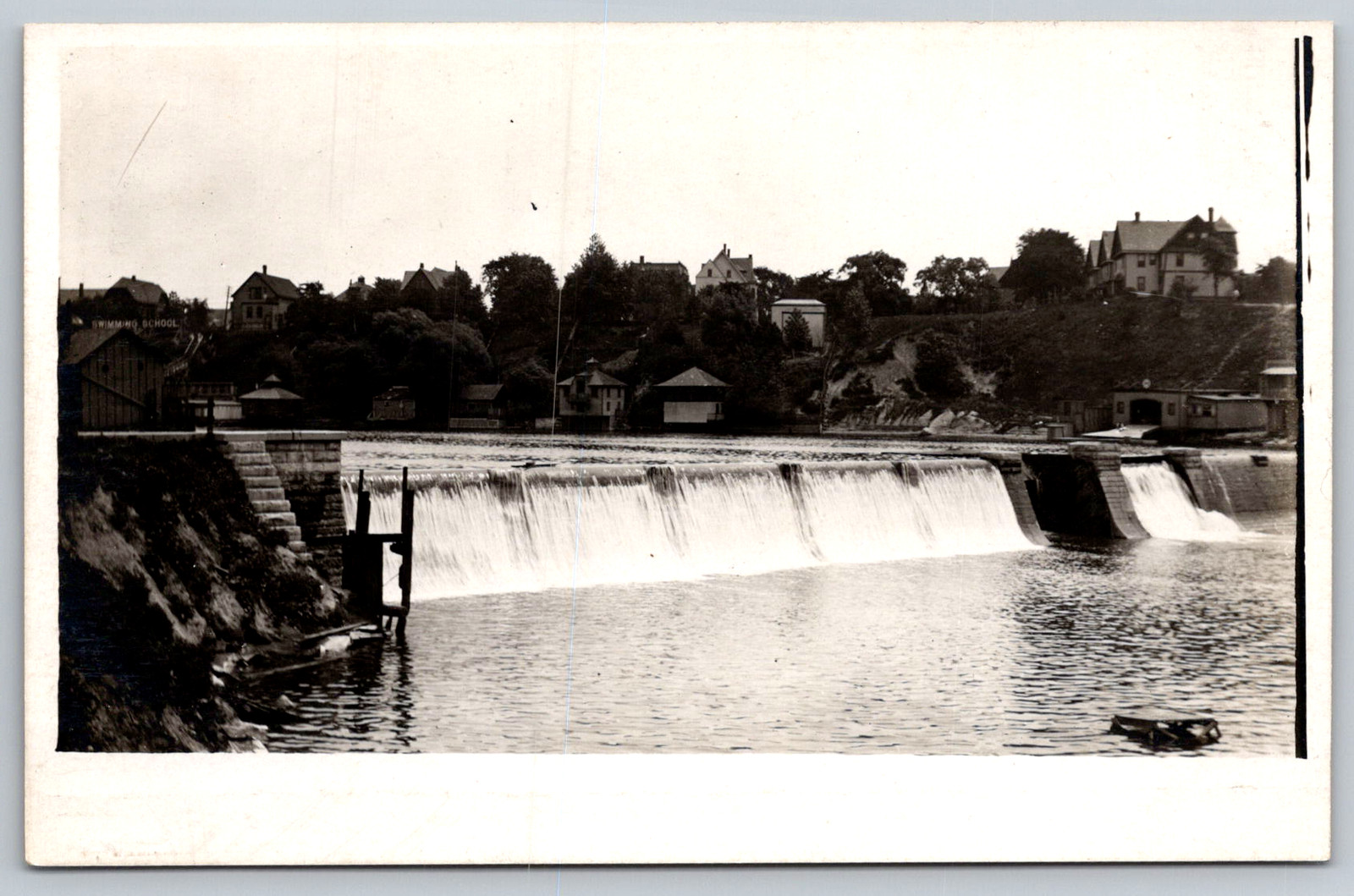 RPPC c1910s Unidentified Dam in Unknown Location Postcard
