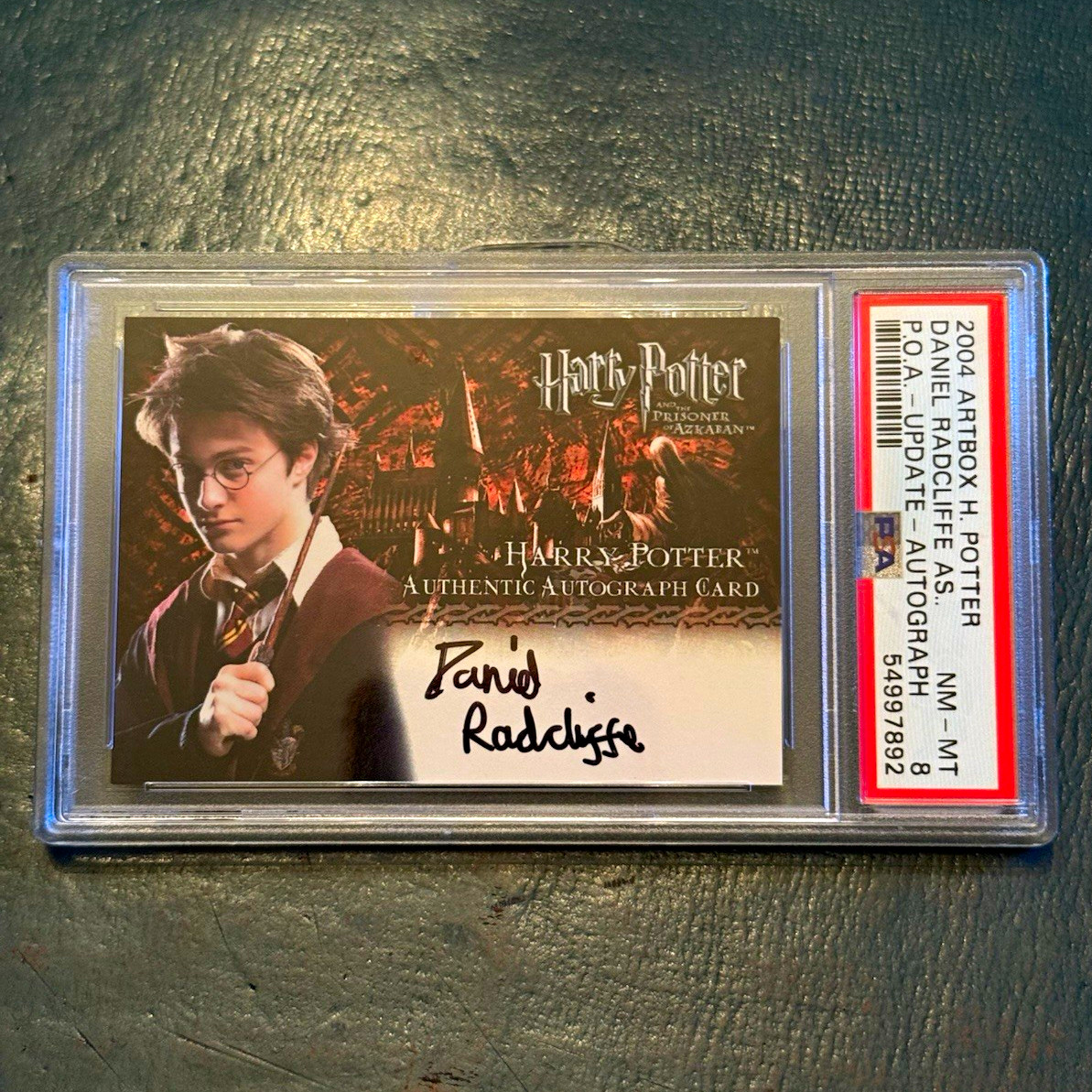 2004 Artbox Harry Potter Prisoner of Azkaban Daniel Radcliffe Auto PSA 8