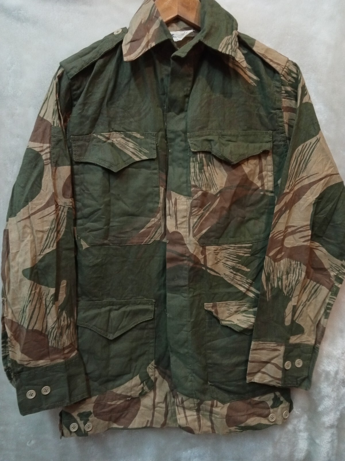 Rare Pakistani Brush Camouflage Denison Smock 1970's SSG Jump Jacket NOS
