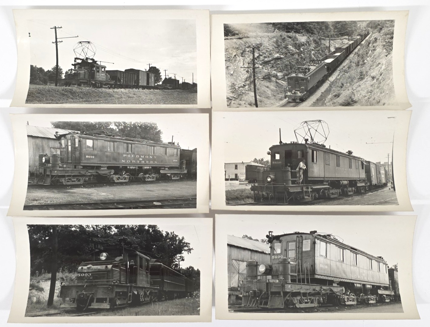 C. 1940s Piedmont & Northern RR Electric Electric Locomotive Lot Of 6