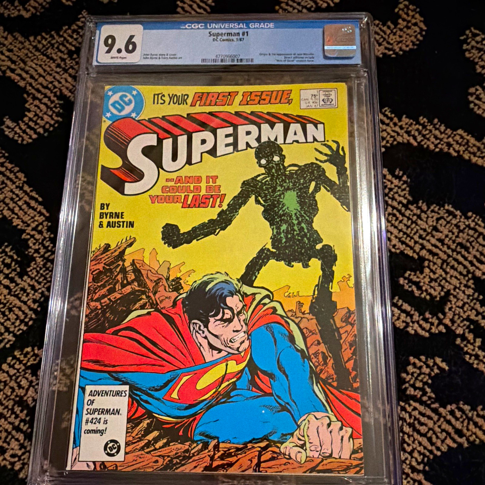 Superman #1 CGC 9.6 (1987) DC Comics John Byrne Terry Austin