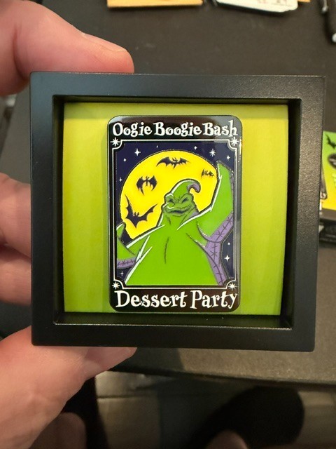 BLACK METAL Oogie Boogie Bash Dessert Party 2026 Figpin Disneyland Pin