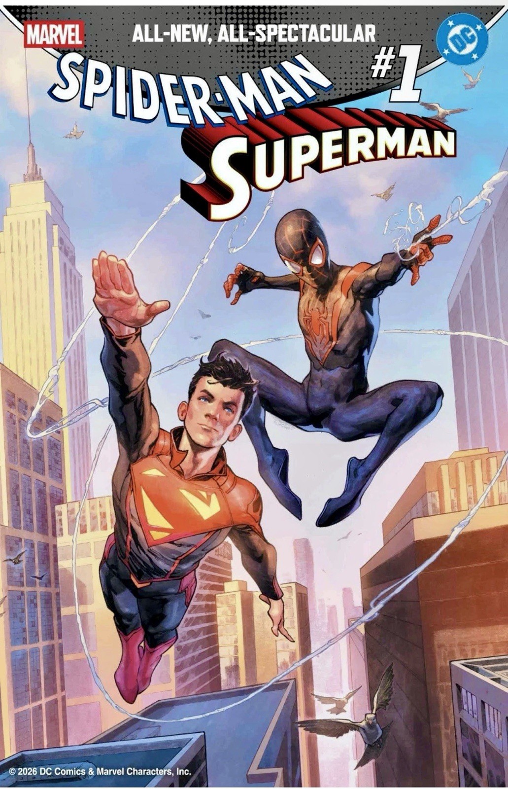 MARVEL/DC: SPIDER-MAN/SUPERMAN #1 JEROME OPENA 1:50 INCENTIVE VARIANT 2026 🔥🔥