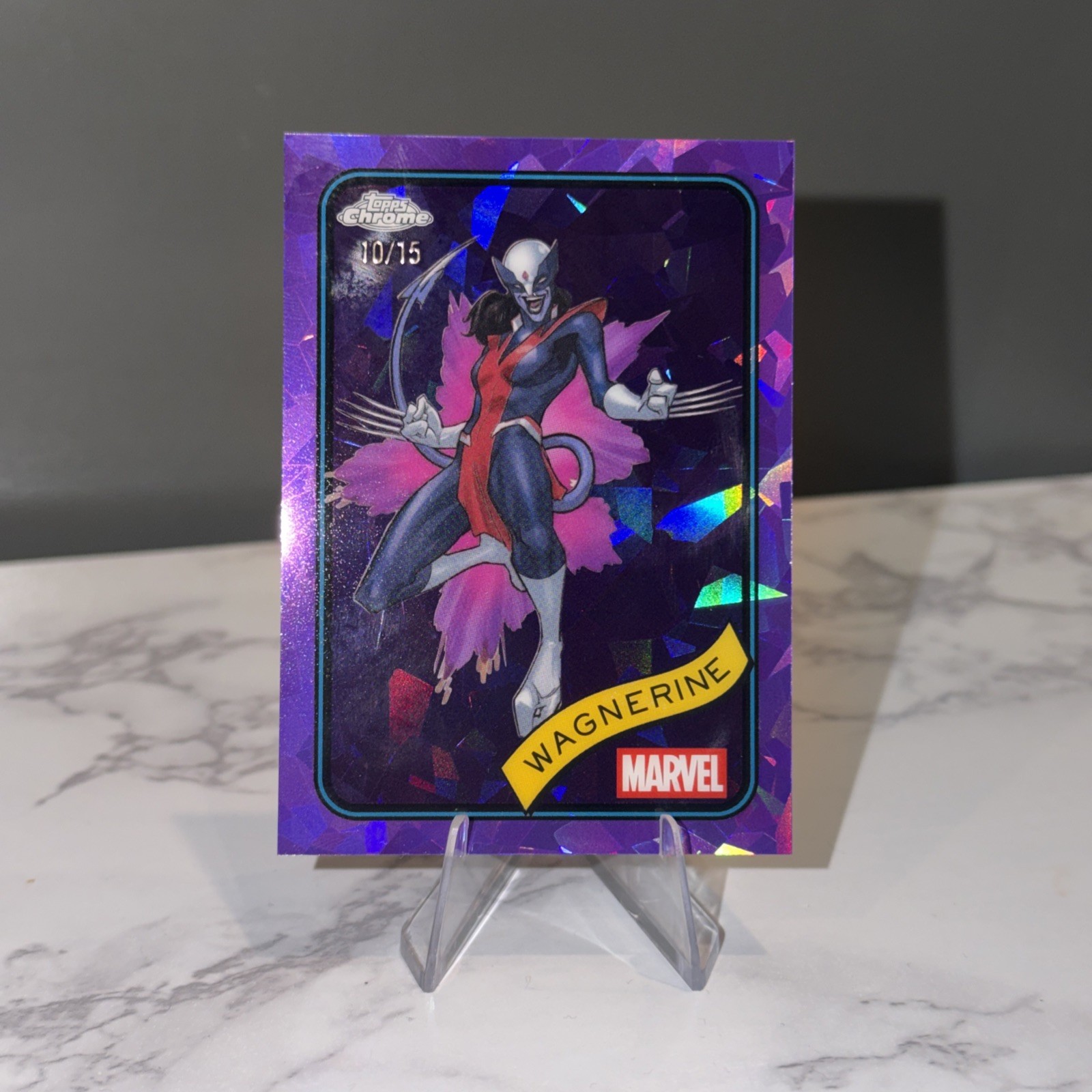 2025 Topps Chrome Sapphire Edition Marvel #200 Wagnerine Purple Sapphire /15