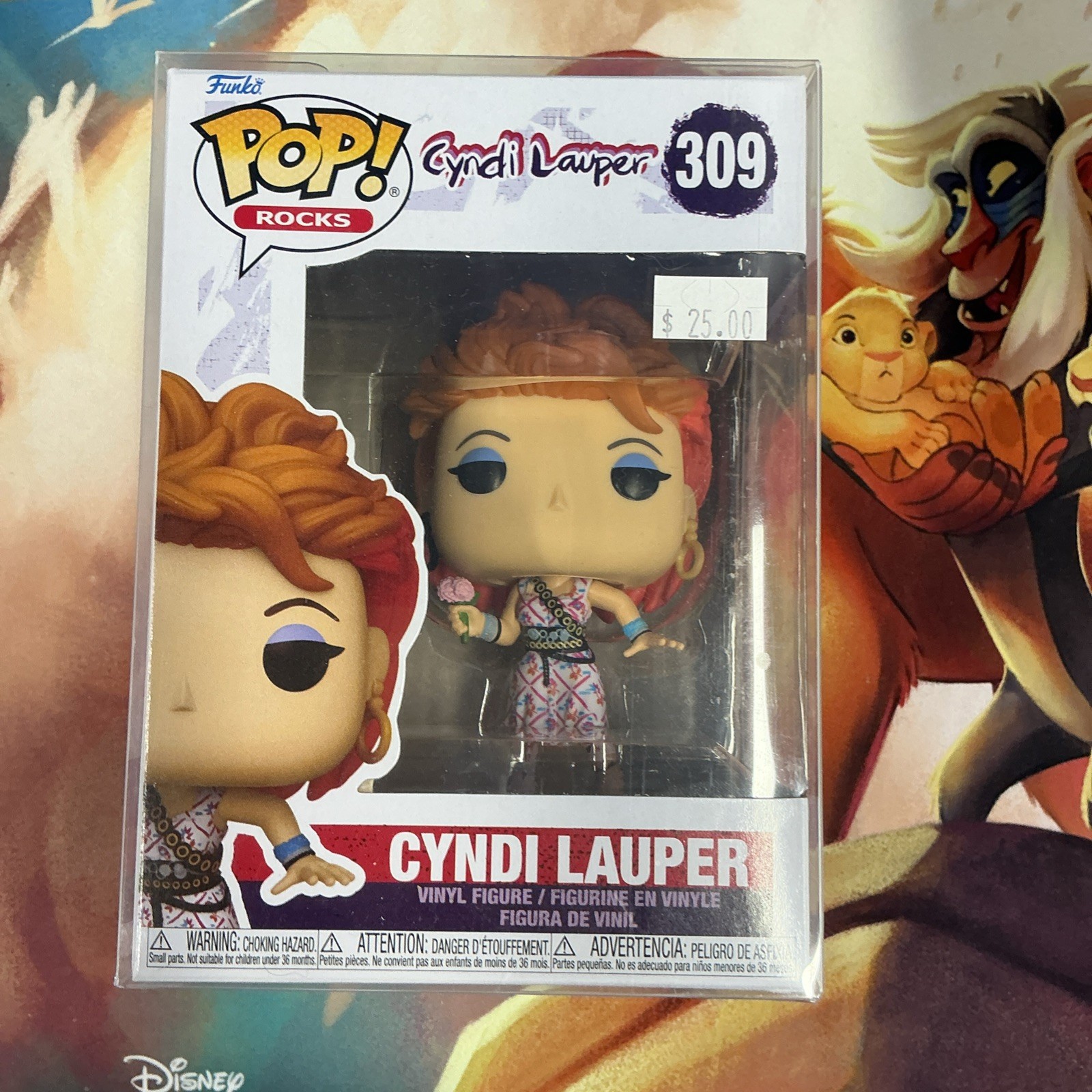 Funko Pop Vinyl: Cyndi Lauper #309 With Protector New