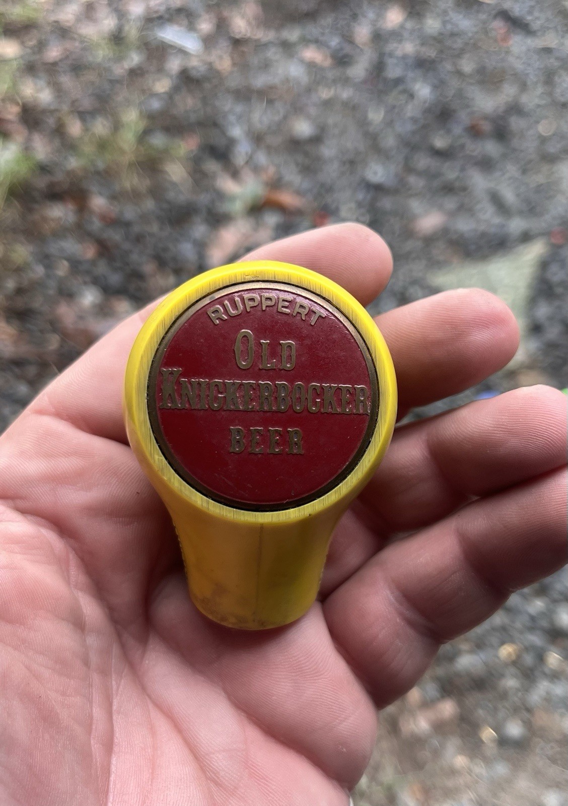 Vintage 1930s Ruppert Old Knickerbocker Beer Ball Tap Knob