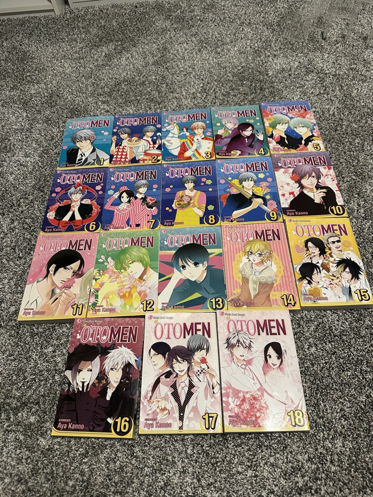 Otomen Manga Volumes 1-18 English Aya Kanno Complete Set Rare Out Of Print Shojo
