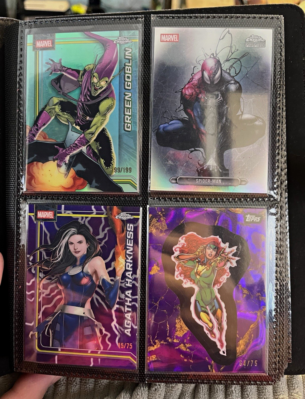 Topps Marvel Topps Chrome Finest 32-Card Lot Spider-Man Hulk Thanos Parallel