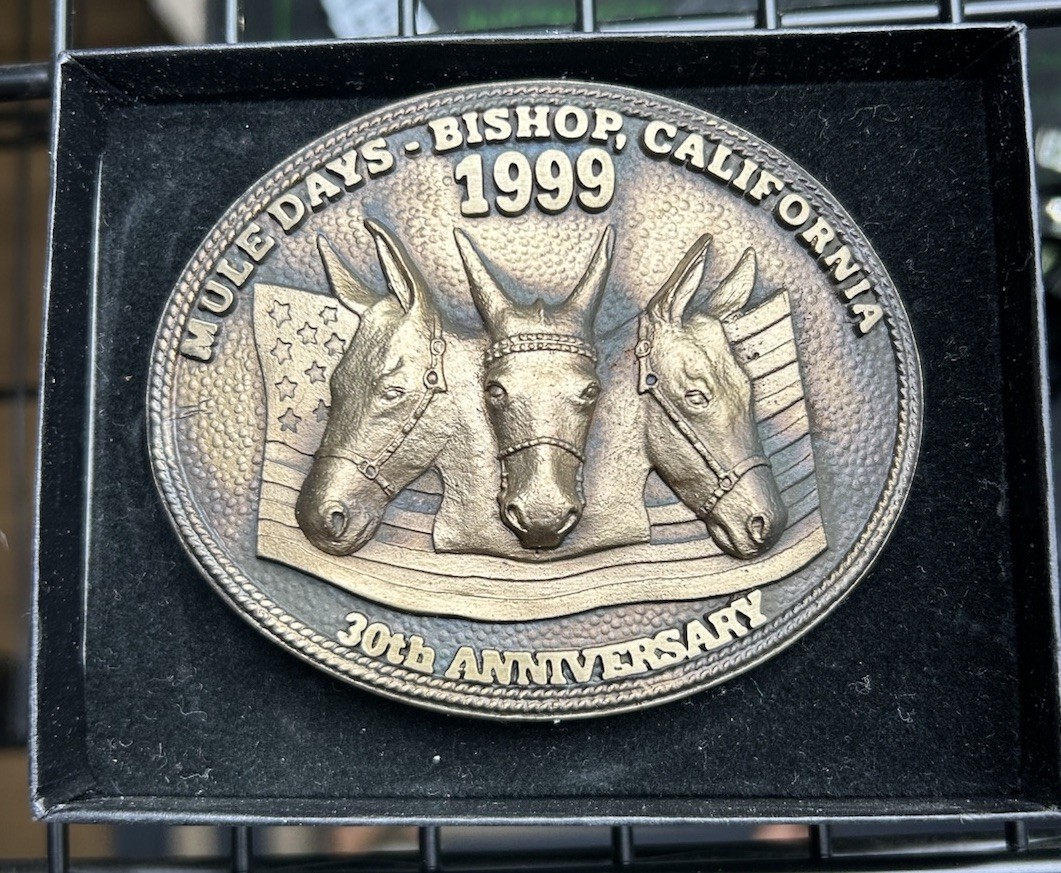 MIB Vintage 1999 Bishop Mule Days Bronze Belt Buckle Ltd Ed #0980/3000 FREESHIP