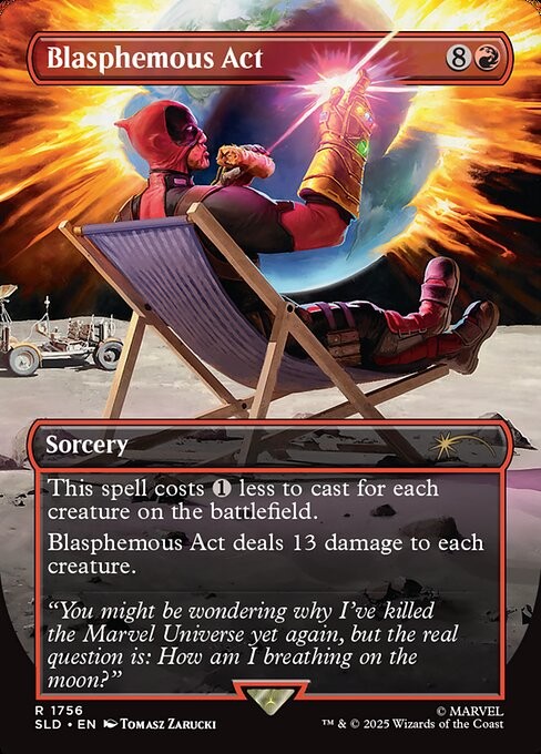 Blasphemous Act Foil 1756 rare Secret Lair Drop EN NM